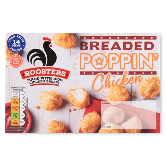 Breaded Poppin' Chicken 210g Roosters